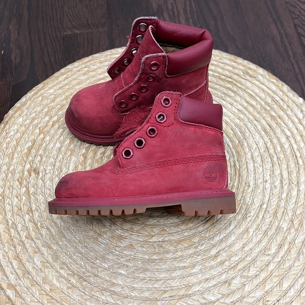 Timberland Kids Waterproof Combat Boots Size 5